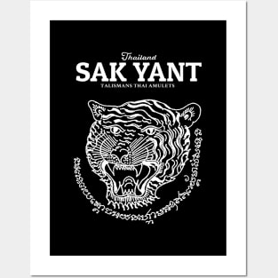 Muay Thai Sak Yant Tiger Posters and Art